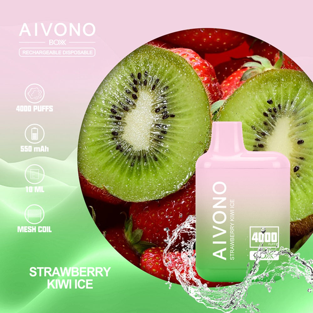 Aim BOXX Strawberry Kiwi Ice 4000 Puffs (Aufladbar)